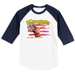 Donald Trump Republican Wrestling Meme Trumpamania Funny Baseball Sleeve Shirt