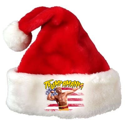 Donald Trump Republican Wrestling Meme Trumpamania Funny Premium Christmas Santa Hat