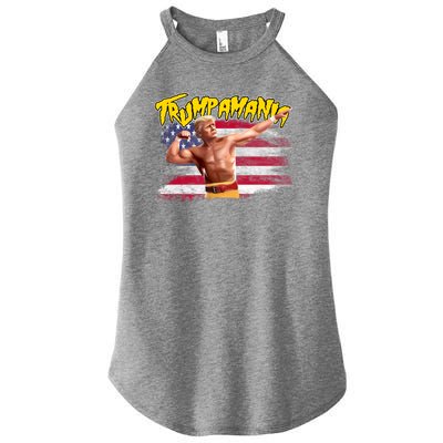 Donald Trump Republican Wrestling Meme Trumpamania Funny Women’s Perfect Tri Rocker Tank