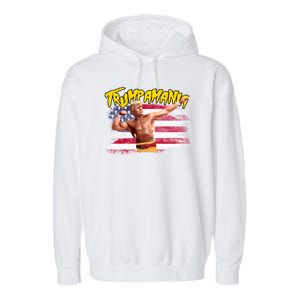 Donald Trump Republican Wrestling Meme Trumpamania Funny Garment-Dyed Fleece Hoodie