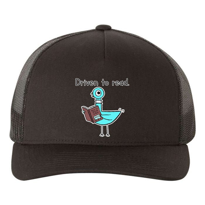 Driven To Read Pigeon Library Reading Books Reader Yupoong Adult 5-Panel Trucker Hat
