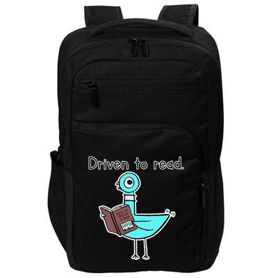 Driven To Read Pigeon Library Reading Books Reader Impact Tech Backpack