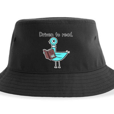 Driven To Read Pigeon Library Reading Books Reader Sustainable Bucket Hat