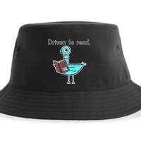 Driven To Read Pigeon Library Reading Books Reader Sustainable Bucket Hat