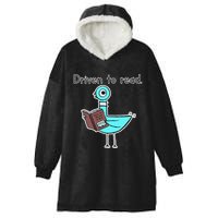 Driven To Read Pigeon Library Reading Books Reader Hooded Wearable Blanket