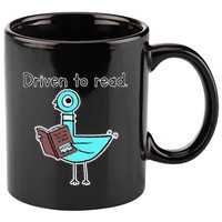 Driven To Read Pigeon Library Reading Books Reader 11oz C Handle Ceramic Mug