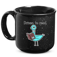 Driven To Read Pigeon Library Reading Books Reader 15oz Campfire Ceramic Mug