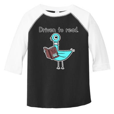 Driven To Read Pigeon Library Reading Books Reader Toddler Fine Jersey T-Shirt