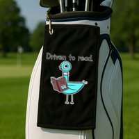 Driven To Read Pigeon Library Reading Books Reader Golf Towel