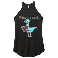 Driven To Read Pigeon Library Reading Books Reader Women's Perfect Tri Rocker Tank