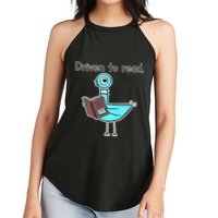 Driven To Read Pigeon Library Reading Books Reader Women's Perfect Tri Rocker Tank