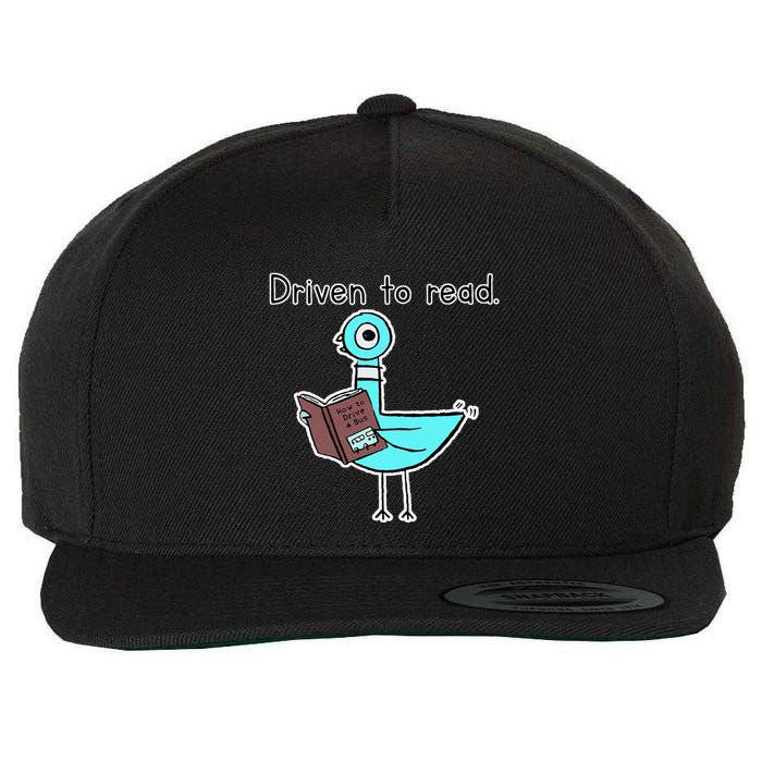 Driven To Read Pigeon Library Reading Books Reader Wool Snapback Cap