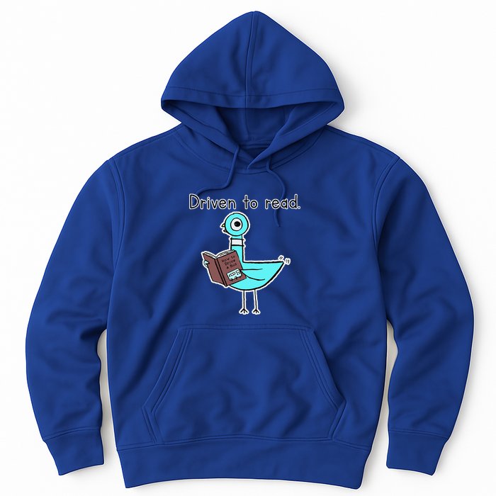 Driven To Read Pigeon Library Reading Books Reader Hoodie