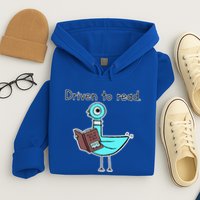 Driven To Read Pigeon Library Reading Books Reader Hoodie