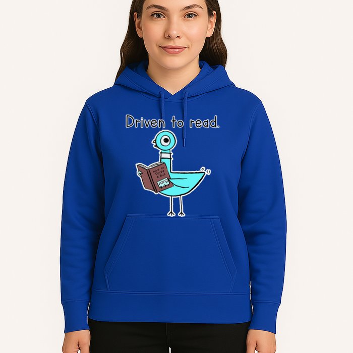 Driven To Read Pigeon Library Reading Books Reader Hoodie