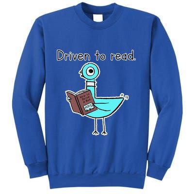 Driven To Read Pigeon Library Reading Books Reader Sweatshirt
