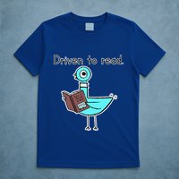 Driven To Read Pigeon Library Reading Books Reader T-Shirt