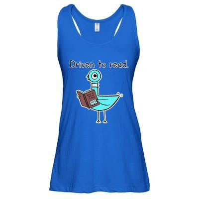 Driven To Read Pigeon Library Reading Books Reader Ladies Essential Flowy Tank