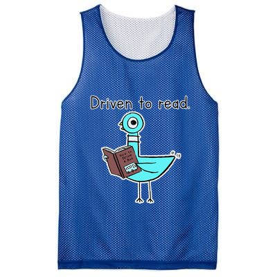 Driven To Read Pigeon Library Reading Books Reader Mesh Reversible Basketball Jersey Tank