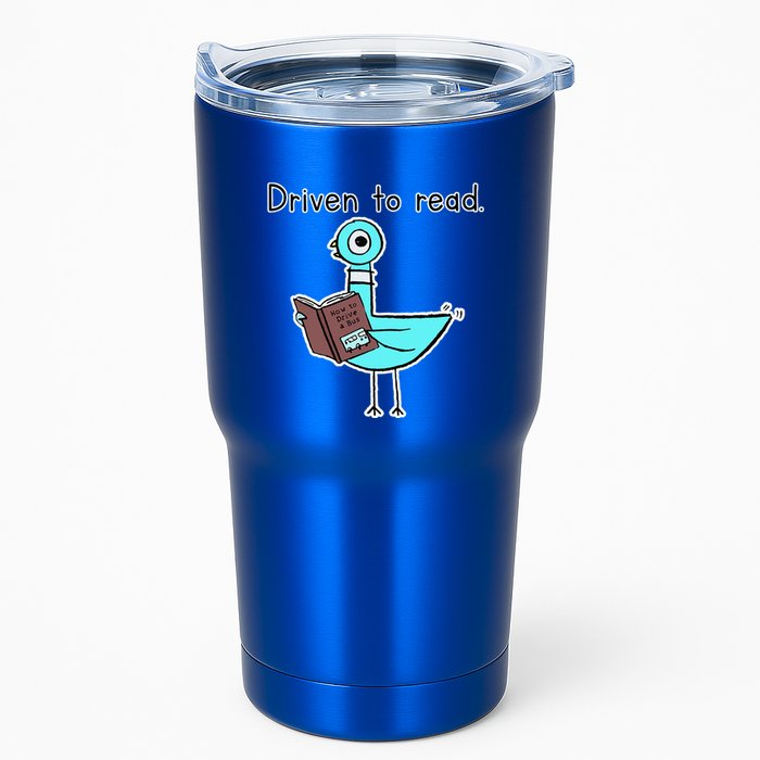 Driven To Read Pigeon Library Reading Books Reader Tumbler