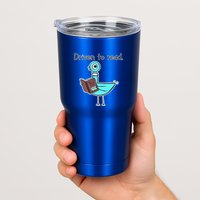 Driven To Read Pigeon Library Reading Books Reader Tumbler