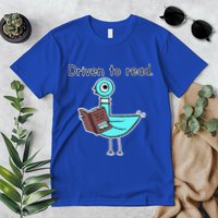 Driven To Read Pigeon Library Reading Books Reader Premium T-Shirt