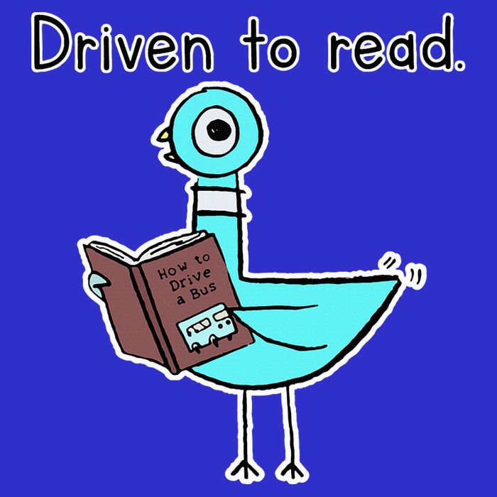 Driven To Read Pigeon Library Reading Books Reader Premium T-Shirt