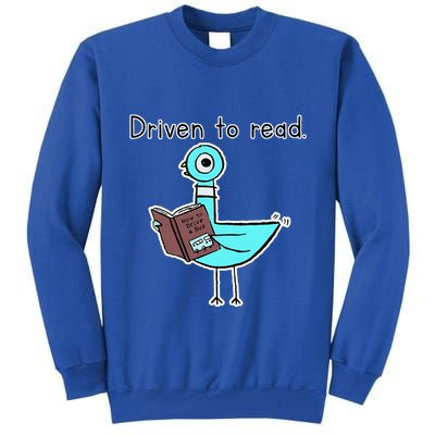 Driven To Read Pigeon Library Reading Books Reader Tall Sweatshirt