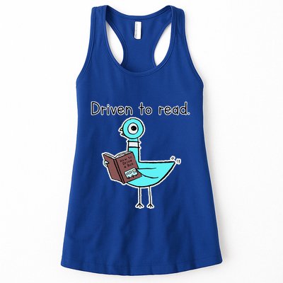 Driven To Read Pigeon Library Reading Books Reader Womens Tank Top