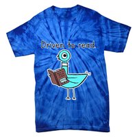 Driven To Read Pigeon Library Reading Books Reader Tie-Dye T-Shirt