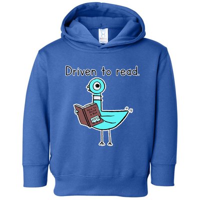 Driven To Read Pigeon Library Reading Books Reader Toddler Hoodie