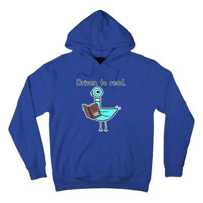 Driven To Read Pigeon Library Reading Books Reader Tall Hoodie
