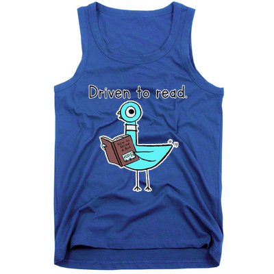 Driven To Read Pigeon Library Reading Books Reader Tank Top