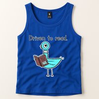Driven To Read Pigeon Library Reading Books Reader Tank Top