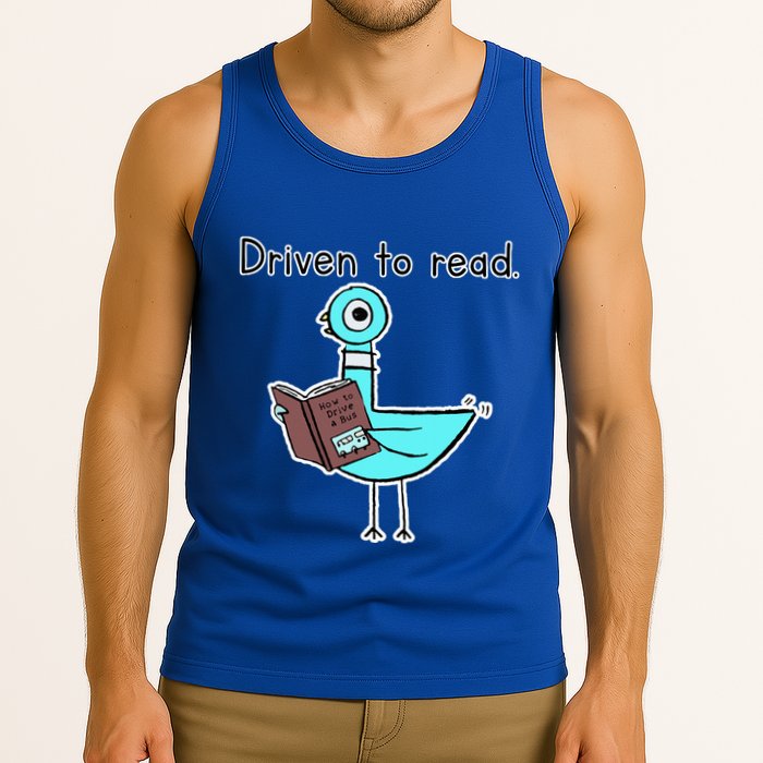 Driven To Read Pigeon Library Reading Books Reader Tank Top