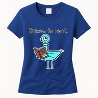 Driven To Read Pigeon Library Reading Books Reader Womens T-Shirt