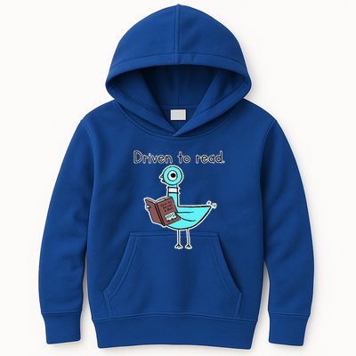 Driven To Read Pigeon Library Reading Books Reader Kids Hoodie
