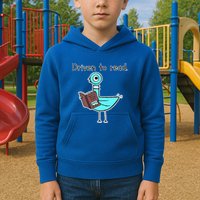 Driven To Read Pigeon Library Reading Books Reader Kids Hoodie