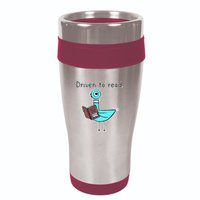 Driven To Read Pigeon Library Reading Books Reader 16oz Travel Tumbler