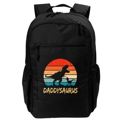Daddysaurus T Rex Dinosaur Daddy Saurus Family Matching Vneck Daily Commute Backpack