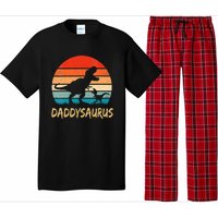 Daddysaurus T Rex Dinosaur Daddy Saurus Family Matching Vneck Pajama Set