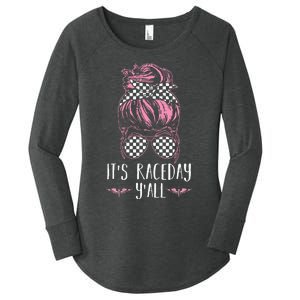 Dirt Track Racing Race ItS Race Day YAll Car Racing Women's Perfect Tri Tunic Long Sleeve Shirt