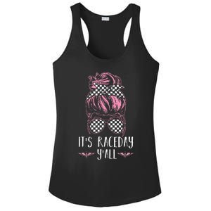 Dirt Track Racing Race ItS Race Day YAll Car Racing Ladies PosiCharge Competitor Racerback Tank