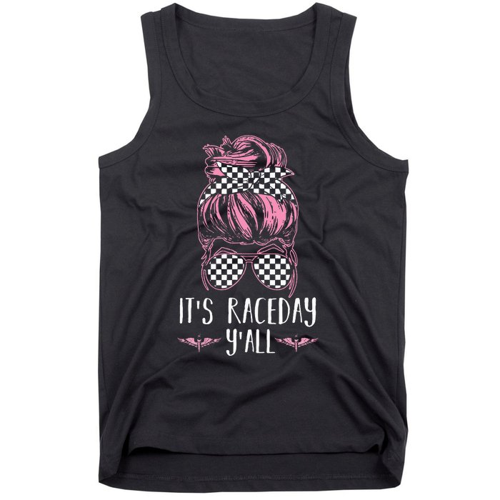 Dirt Track Racing Race ItS Race Day YAll Car Racing Tank Top