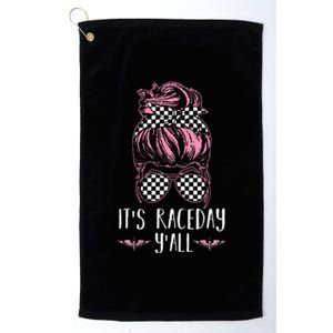 Dirt Track Racing Race ItS Race Day YAll Car Racing Platinum Collection Golf Towel