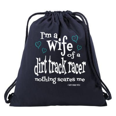 Dirt Track Racing Funny Gift Race Wife Sprint Car Racing Modified Funny Gift Drawstring Bag