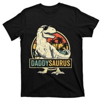 Daddysaurus T Rex Dinosaur Daddy Saurus Fathers Day Gift Dad T-Shirt