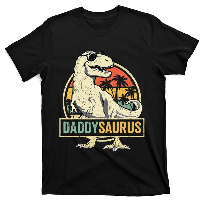 Daddysaurus T Rex Dinosaur Daddy Saurus Fathers Day Gift Dad T-Shirt