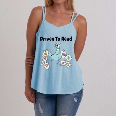 Driven To Read Pigeon Library Reading Books Reader Women's Strappy Tank