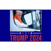 Donald Trump Rides In Garbage Truck Bumper Sticker